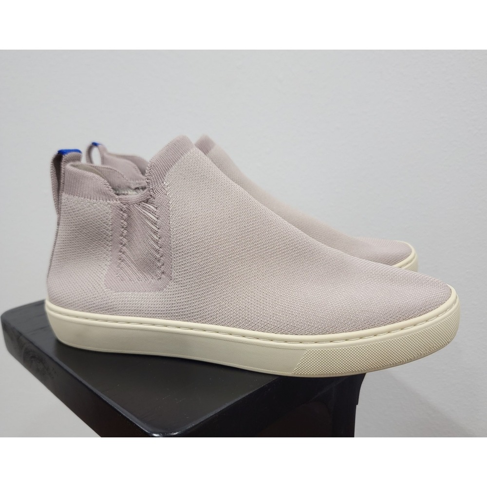 Rothys Chelsea Boot Women's Size 9 Knit Pull On High Top Sneaker Lilac Gray